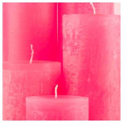 Rustiek kaars - Zuurstok Roze