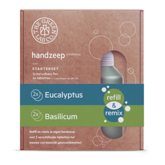 Starterset Handzeep Tabletten – Eucalyptus & Basilicum